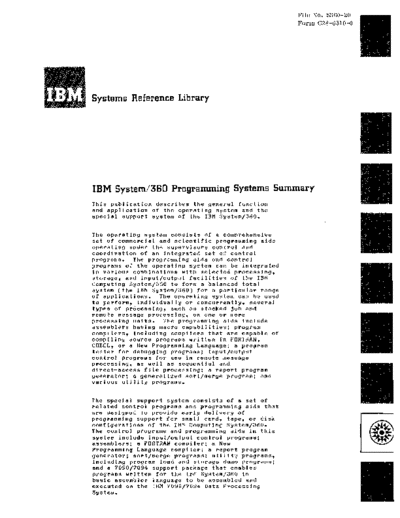 C28-6510-0_360_Programming_System_Summary_1964