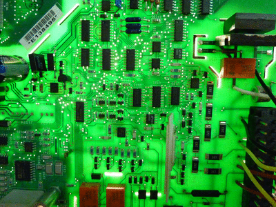 Keithley 2000 open PCB backlight (P1020554)