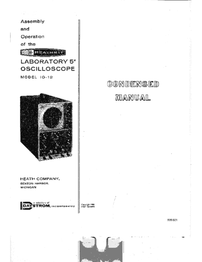 Heathkit IO-12 Oscilloscope Manual