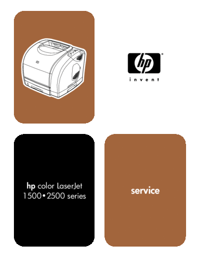 Hp Color Laserjet 1500-2500 Servicemanual