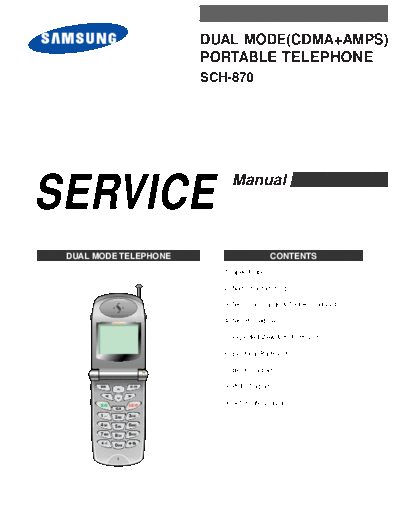 Samsung SCH-870 service manual