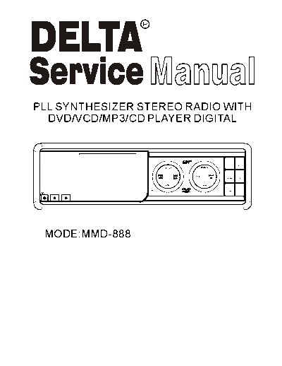 MMD-888 Service Manual
